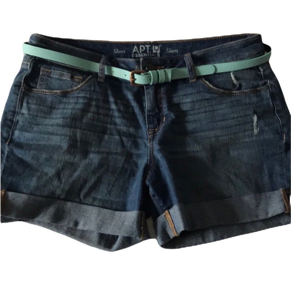 New - Light Blue Aqua Snakeskin Textured Belt w/ copper tone hardware- Size 10